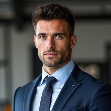 Ritratto del personal trainer Luca Moretti, con uno sguardo professionale e rassicurante.